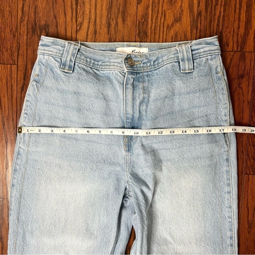 KanCan Estilo 100% Cotton Straight Leg High Rise Lightwash Denim Jeans Size 27 - Picture 14 of 16
